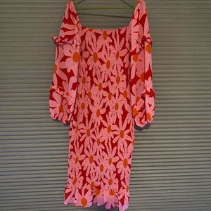 Pink Floral Bodycon Dress (Maternity option)